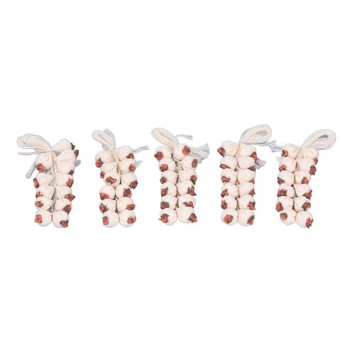 Lot de 5 mini jouets artificiels en ail, decoration DIY pour maison de poupee 1:12