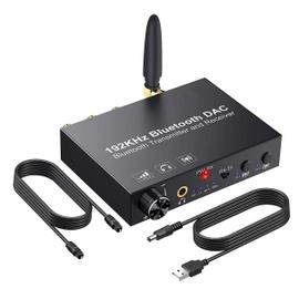 Convertisseur audio 3,5 mm dac numérique vers coaxial analogique usb  décodeur adaptateur jack convertisseur de fibre optique pour hdtv dvd