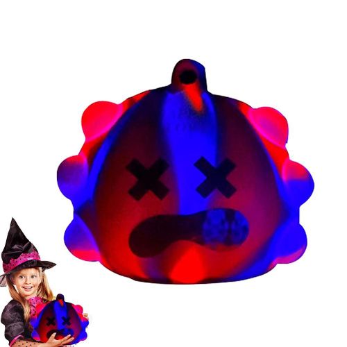 Jouet sensoriel 3D en forme de citrouille d'Halloween, doux et leger, anti-stress, ideal pour les fetes d'Halloween, ideal pour les enfants et les adultes.
