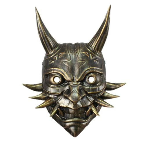 Masque Facial En Resine Prajna Pour Halloween, Tete De Fantome Punk, Pour Fete D'halloween, Cosplay, Deguisement, Accessoires De Decoration De Bar