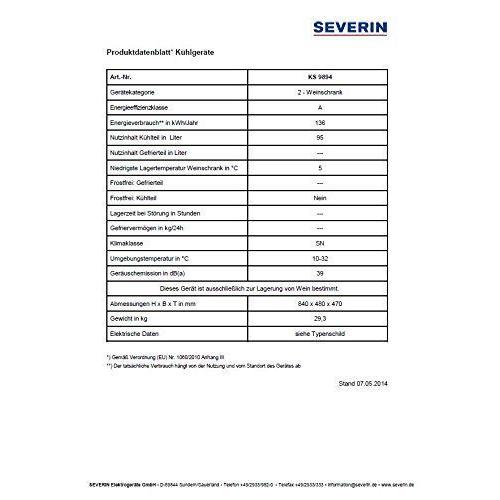 Cave à vin Rosières RWCB 45/1 - 54 litres Classe F - 24 bouteilles