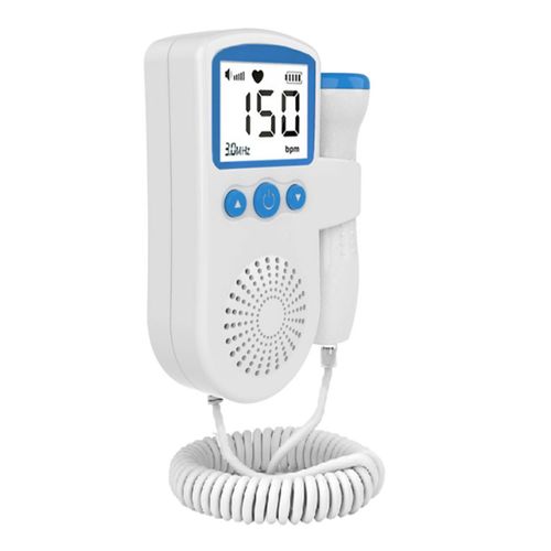 Moniteur De Frequence Cardiaque Fotale Pour Bebe, Affichage Numerique, 0 Rayonnement, Doppler Domestique, Moniteur De Rythme Cardiaque Fotal, Bleu Ciel