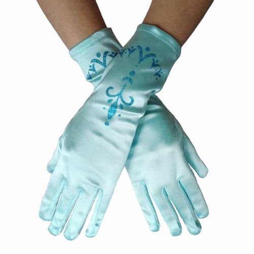 Gants De Princesse Pour Petites Filles, Gants En Tissu Satine, Accessoires De Deguisement De Princesse