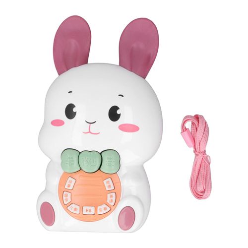 Machine A Histoires Pour Lapins, Jouet Educatif Precoce, Musique Legere, Mini Machine A Histoires Pour Lapins, Rouge