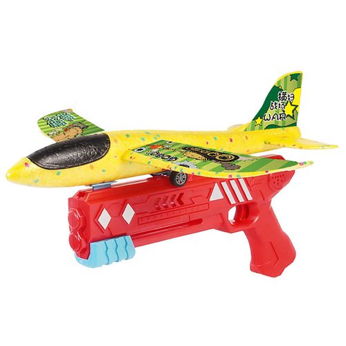 Jouet de tir 3 en 1 pour enfants, avion volant, jeu de tir pour exterieur et interieur, rouge