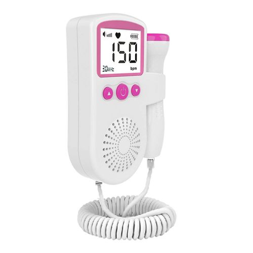 Moniteur De Frequence Cardiaque Fotale Pour Bebe, Affichage Numerique, 0 Rayonnement, Doppler Domestique, Moniteur De Rythme Cardiaque Fotal, Rose