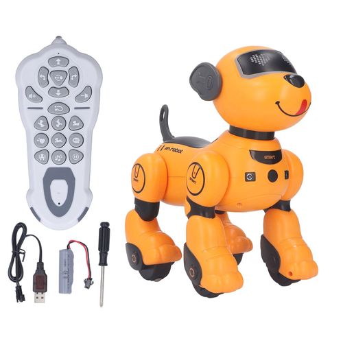 Chien robot telecommande 2,4 GHz, commande vocale, danse, marche, son et lumiere programmables, type 1