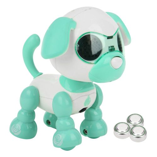 Jouet Electronique Intelligent A Capteur Tactile Pour Chien Robot, Jouet D'education Precoce Pour Enfants, Cadeau Pour Enfants, Vert