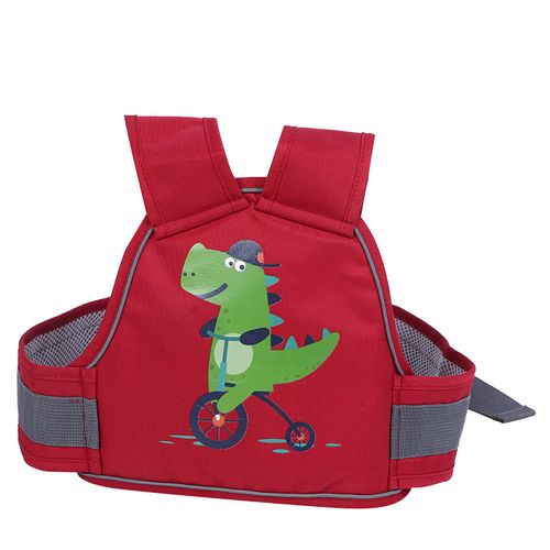 Harnais De Securite Pour Enfants, Pour Moto, Velo, Siege Arriere, Ceinture De Securite, Rouge Fonce