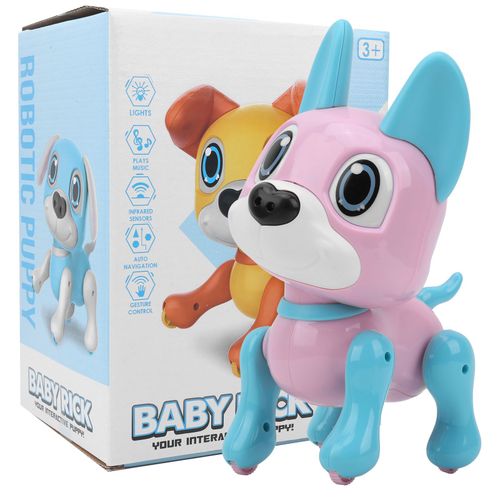 Robot Electronique Sans Fil Pour Animal De Compagnie, Capteur, Jouet Intelligent Pour Chiot, Jouet Electrique Pour Animal De Compagnie, Rose