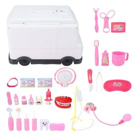 Ensemble de jouets en plastique pour enfants, jeu de role, docteur, dentiste, infirmiere