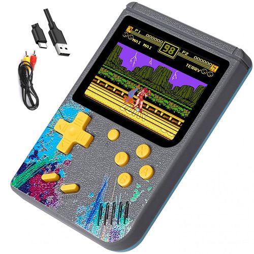 Console De Jeux Portable Avec 500 Jeux Classiques Gratuits, Compatible Avec La Connexion A Un Televiseur, Cadeaux Pour Adultes Et Enfants