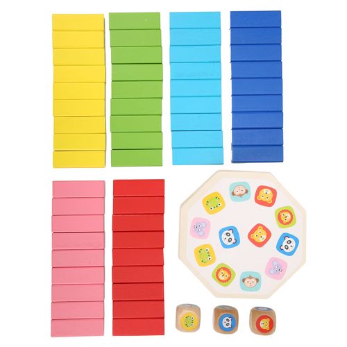 Blocs de construction en bois, jeu en cascade, jouet educatif a empiler pour bebe, #1