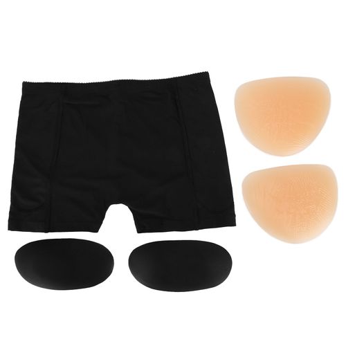 Short Gainant Rehausseur De Fesses Pour Femme, Culotte Gainante Et Gainante, Noir, Taille L
