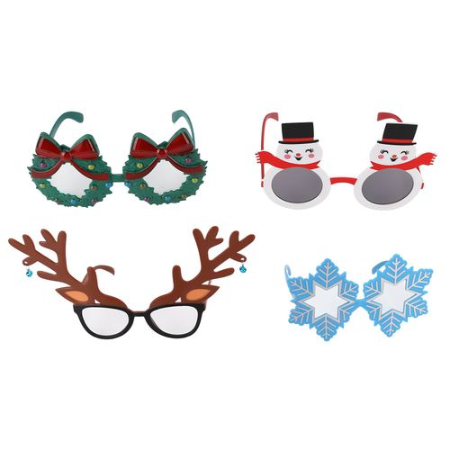 Lunettes De Costume De Noel, Monture De Lunettes, Accessoires Pour Photomaton De Noel Pour Enfants, Cadeaux De Fete