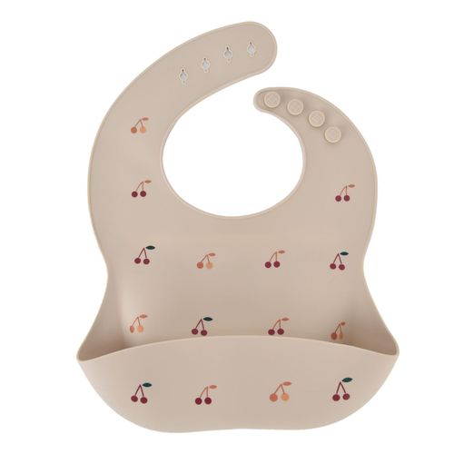 Bavoirs Unisexes En Silicone Pour Tout-Petits, Bavoirs Pour Bebes, Attrape-Nourriture Reglable Pour Les Enfants De 1 A 3 Ans, Babycherry