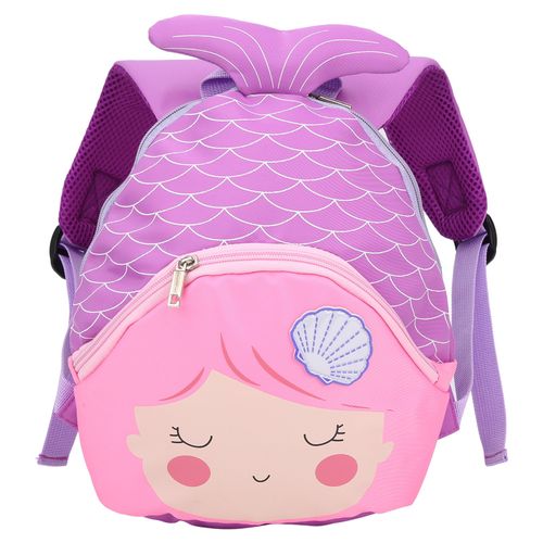 Cartable pour fille, sac a dos d'ecole reglable et leger, sac a bandouliere pour maternelle, violet