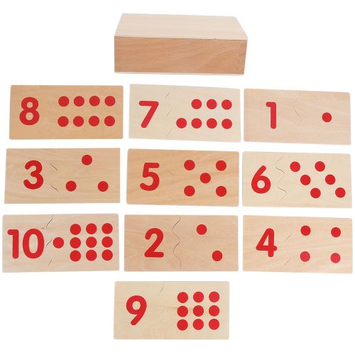 Puzzle De Comptage De Nombres Pour Enfants, Jouet Educatif En Bois Pour La Maternelle