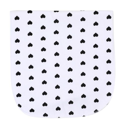 Bavoirs En Coton A Trois Couches Pour Bebe, Serviette Pour Manger, Bavettes Pour Nourrir Et Roter, Echarpe, Cour Noir