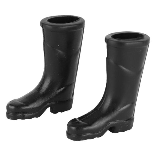 1 paire de bottes de pluie miniatures pour maison de poupee 1:12, accessoire de decoration