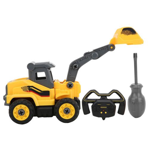 Vehicule d'ingenierie multifonctionnel detachable, excavatrice, jouet, modele de puzzle, excavatrice telecommandee