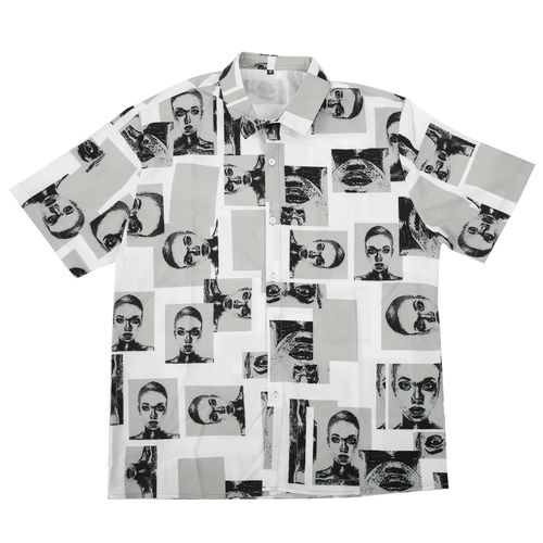 Chemise A Manches Courtes Imprimee Tendance Pour Homme, Col Rabattu, Decontractee, Pour L'ete, Ce011016, Taille Xxl