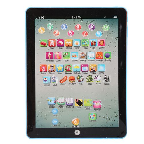 Tablette jouet pour enfant, machine d'apprentissage du chinois et de l'anglais, jouet educatif pour bebe, cadeau, bleu