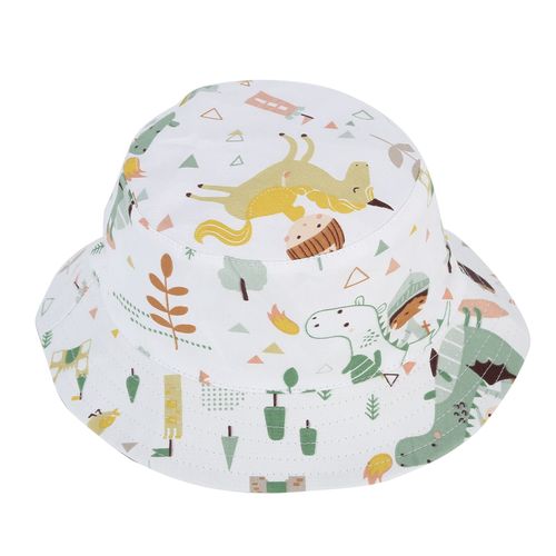 Chapeau D'ete Mignon Pour Enfants, Motif Dessin Anime, Chapeau D'exterieur A Large Bord Double Face Pour Tout-Petits (A)