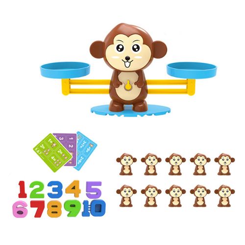 Balance numerique pour enfants et animaux, jouets de pesee, jeux de societe educatifs pour l'eveil des tout-petits