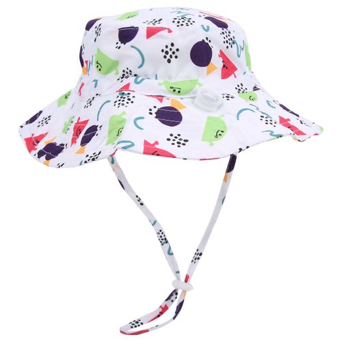 Chapeau De Plage Reglable Unisexe Pour Bebe, Garcon, Fille, Exterieur, Enfants, Triangle Rouge, Taille M