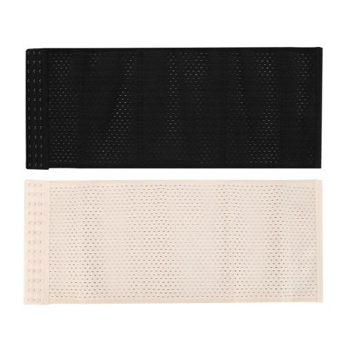 Corset Post-Partum, Ceinture Amincissante, Elastique Et Respirante (3 Rangees De Crochets, Teint Noir, Taille M)