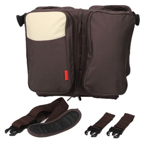 Sac A Langer Portable Multifonction Pour L'exterieur, Pour Bebe, Berceau, Voyage, Securite Des Nouveau-Nes (Marron)