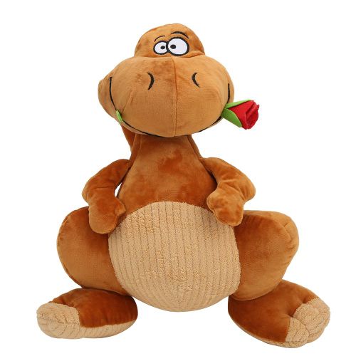 Peluche Dinosaure Mignon De 40 Cm, Jouet De Dessin Anime, Poupees Pour Enfants, Cadeau D'anniversaire Pour Garcons, Marron, 40 Cm, 0,5 Kg