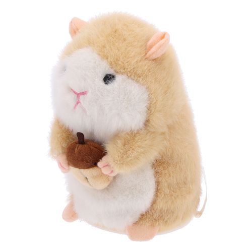 Peluche hamster parlante pour enfants, jouet educatif interactif