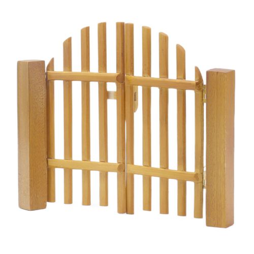 1:12 Maison De Poupee Cloture Porte Exquise Porte En Bois Simulation Decoration Scene Accessoire De Maison De Poupee