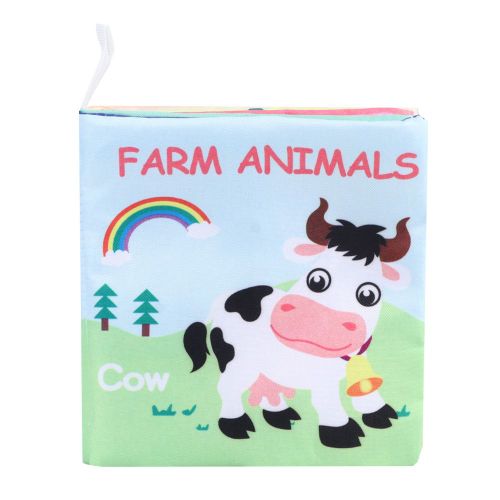 Livre En Tissu Pour Bebe, Jouets De Lecture Cognitive, Jouets Educatifs Pour Les Jeunes Enfants, Ferme