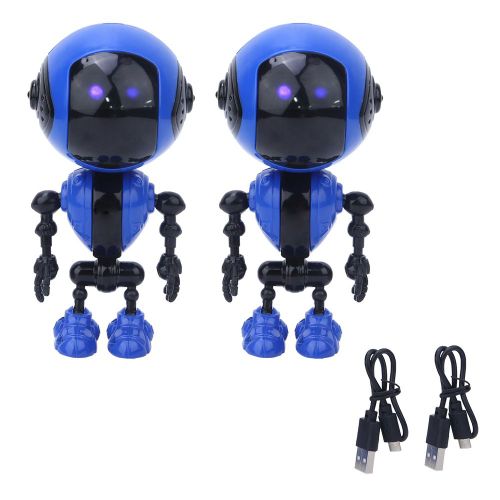 Lot De 2 Robots Tactiles Multifonctions En Alliage Avec Chargement Et Eclairage Vocal