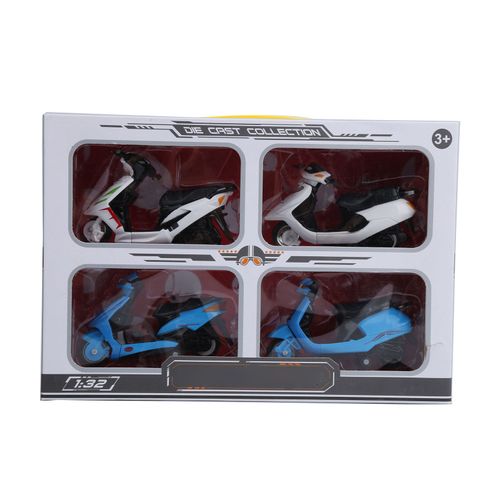 Lot de 4 modeles de motos en alliage 1:32 pour enfants, jouet de simulation, decoration, cadeau pour enfants