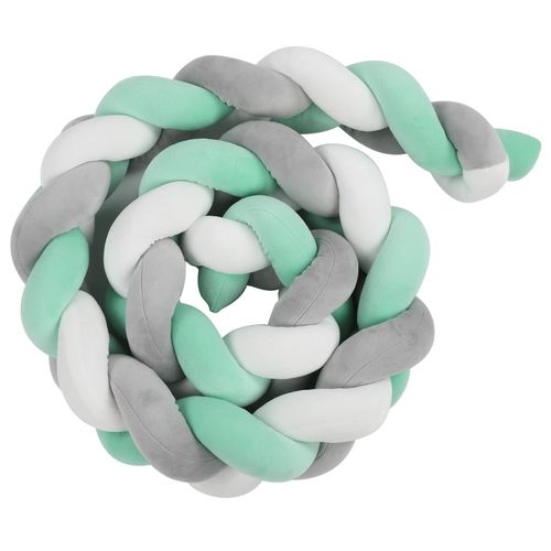 Tour De Lit Pour Bebe, Barriere De Lit Pour Bebe, Coussin Doux Noue, Protection Laterale Pour Berceau Wl008-2m-02