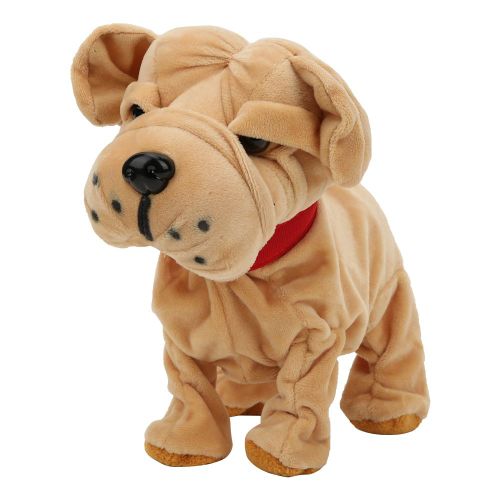 Jouet electronique en peluche pour enfants, simulation de chien, controle du son, robot, cadeau, Shar Pei chinois, controle du son, 8210-2, 22 cm x 26 cm