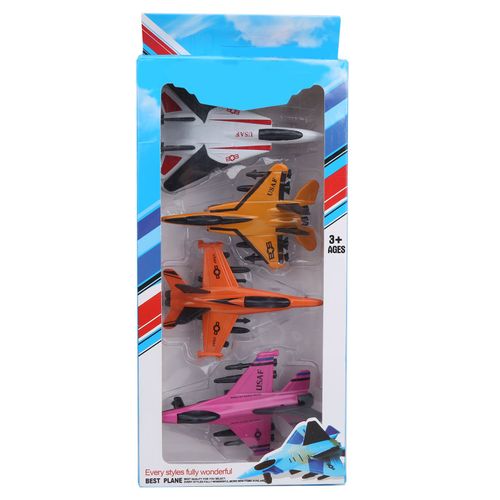 Lot de 4 avions a tirer pour enfants, jouets volants, type poisson