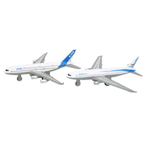 Lot De 2 Mini-Avions En Alliage Pour Enfants, Modele Reduit D'avion, Jouet De Glisse Pour Garcons Et Filles