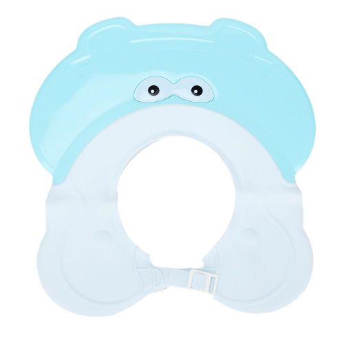 Bonnet De Bain Multifonction Reglable Pour Bebe, Bonnet De Douche, Bonnet De Bain, Bonnet Souple Et Impermeable (Bleu) 
