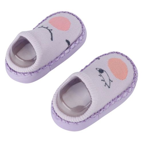 Chaussures D'interieur Antiderapantes En Coton Melange Pour Bebe Et Tout-Petit (Bleu Clair, Taille L)