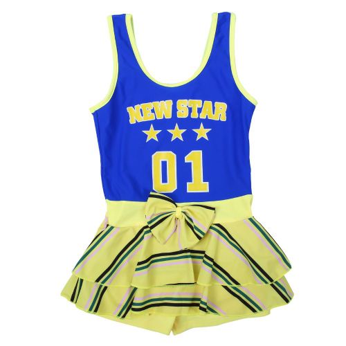 Maillot De Bain Une Piece Pour Bebe Fille, Tenue De Plage (Bleu, Taille Xxl)