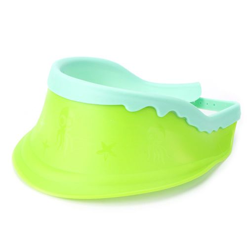 Bonnet De Bain Multifonction 3 En 1 Pour Bebe, Shampoing, Douche, Lavage Des Cheveux, Protection Douce (Vert) 