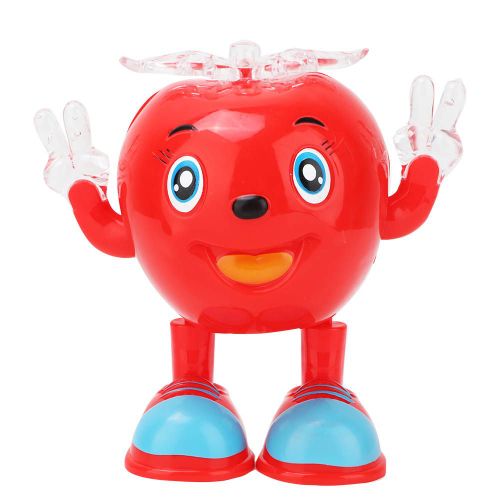 Jouet de danse pour enfants en forme de fruit mignon avec lumiere et musique (rouge)