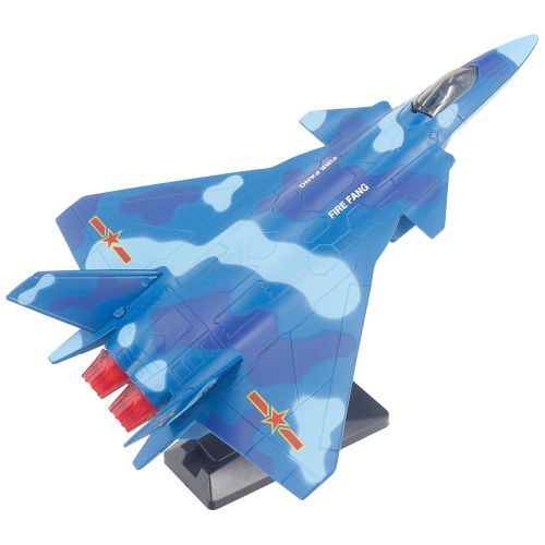 Jouet d'avion a tirer pour enfant (bleu)