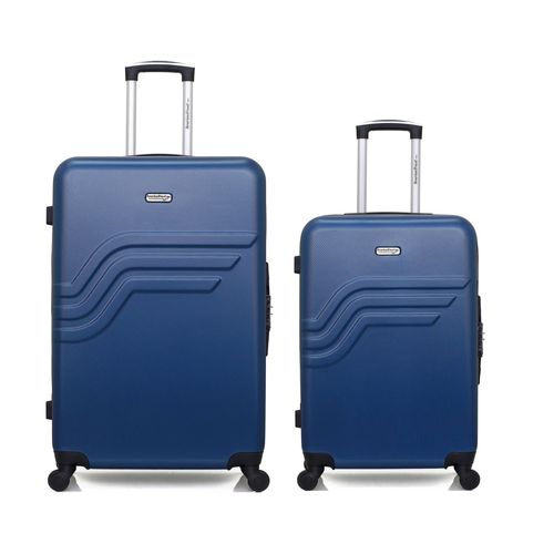 AMERICAN TRAVEL - Lot de 2 - Valise grand format et valise weekend QUEENS