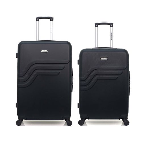 AMERICAN TRAVEL - Lot de 2 - Valise grand format et valise weekend QUEENS